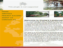 Tablet Screenshot of clarkeslandscaping.com
